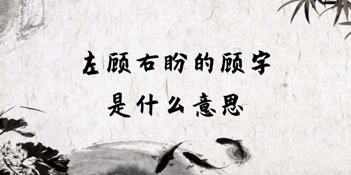 左顾右盼的顾字是什么意思 左顾右盼的顾字是什么意思